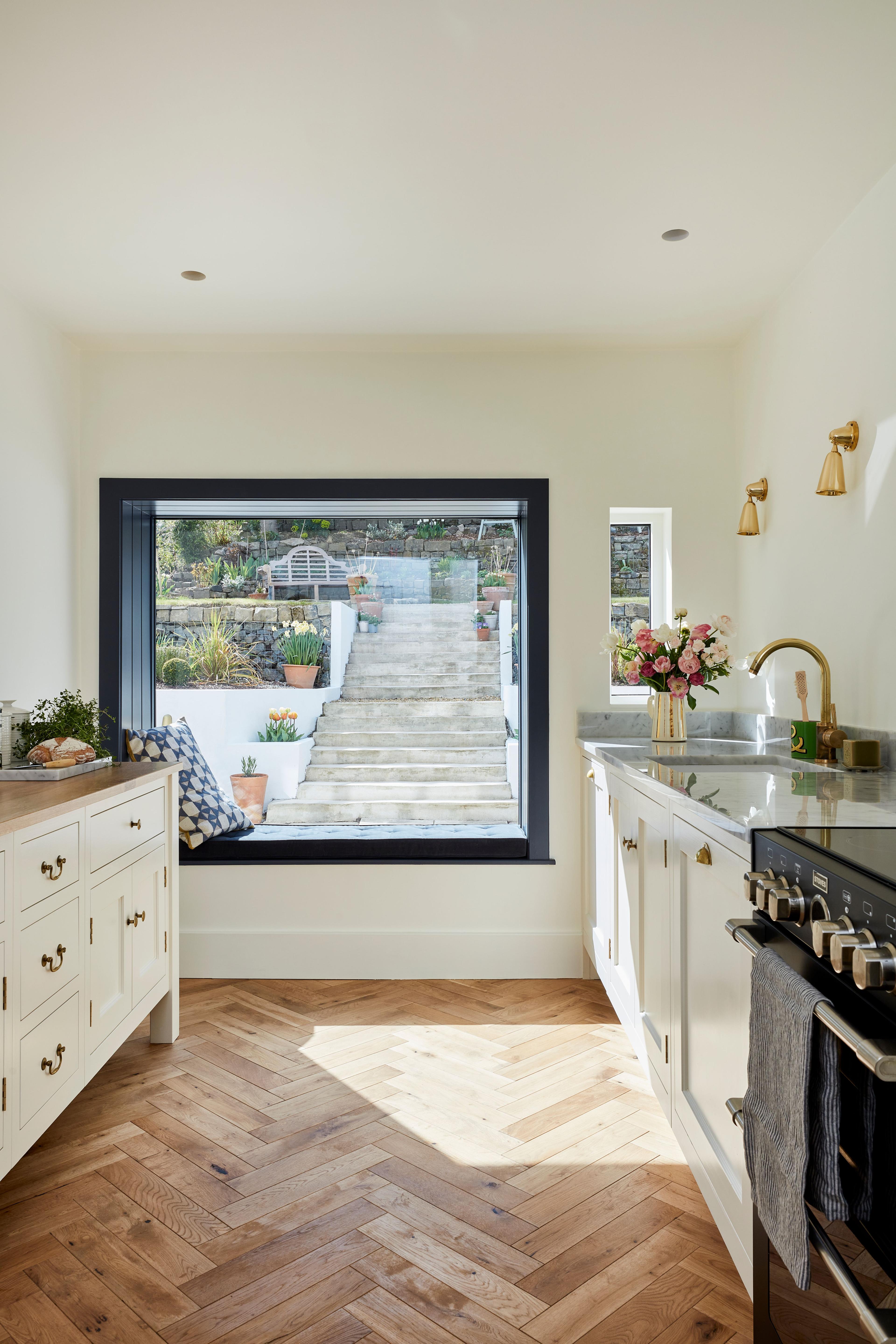 This neglected 1920s house was transformed by calming colours, elegant fixtures and clever use of light.